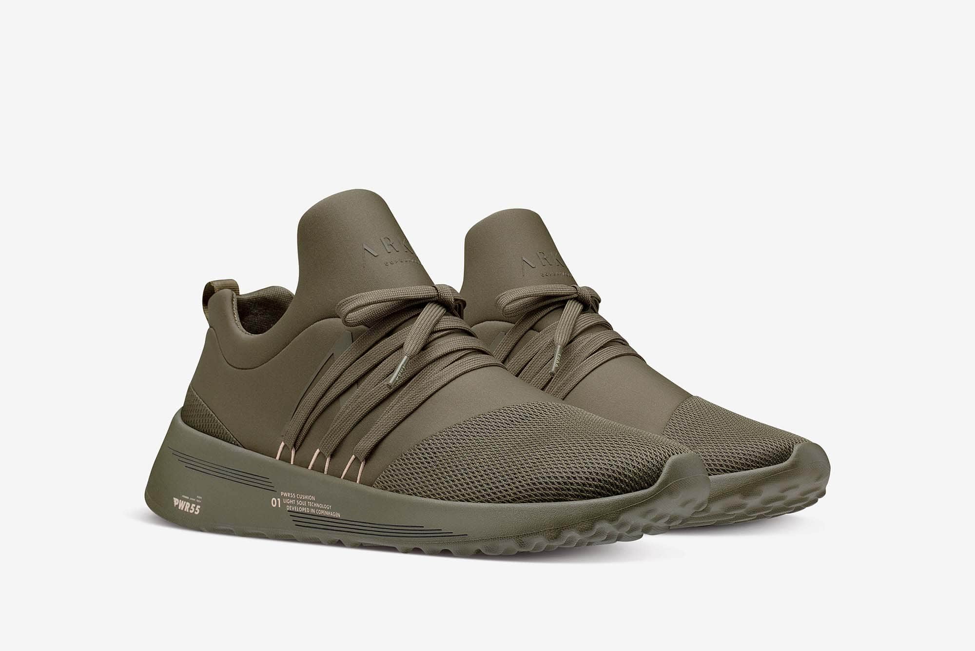 ARKK Collection Raven Mesh PWR55 Moss Green Pink Peach - Women Raven